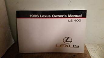 1996 lexus ls400 owners manual Doc