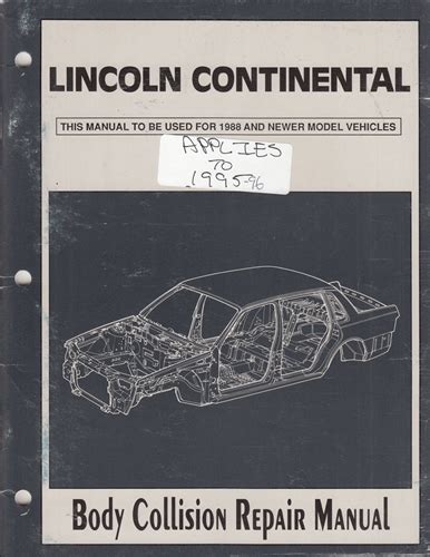 1996 lincoln continental repair manual Epub