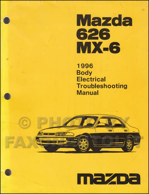 1996 mazda 626 workshop manual PDF