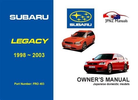 1996 subaru legacy owners manual pdf Reader