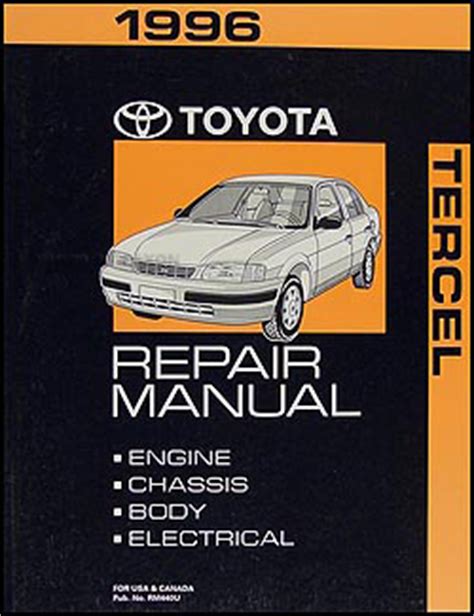 1996 toyota tercel repair manual Kindle Editon