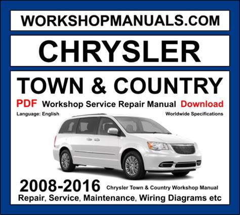 1997 Chrysler Town and Country Workshop Maintenance and Repair Manual Ebook Kindle Editon