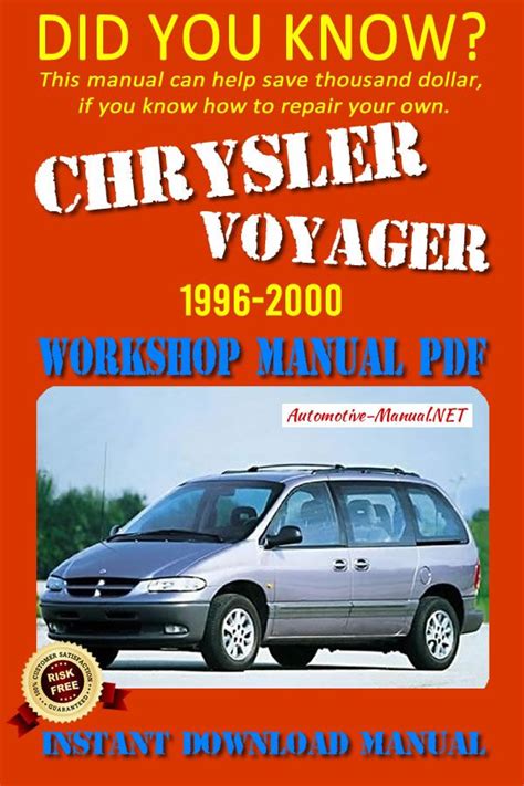 1997 Plymouth Voyager Service Manual Repair and Maintenance Guide Ebook Epub
