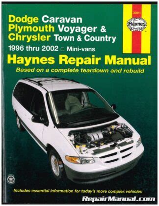 1997 Plymouth Voyager Service Manual Repair and Maintenance Guide Ebook Epub