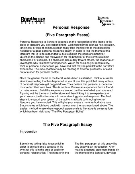 1997 ap literature response sample essays Reader