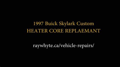 1997 buick skylark heater core Ebook Epub