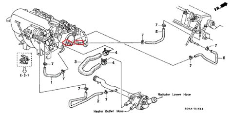 1997 honda civic intake manifold hose diagram Reader