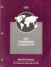 1997 mercury cougar xr7 owners manual free download PDF
