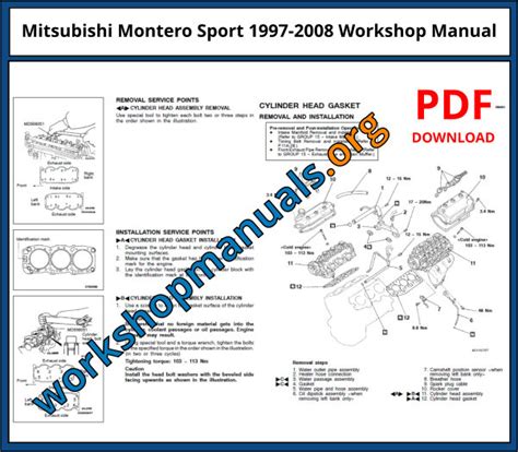 1997 mitsubishi montero sport owner39s manual PDF
