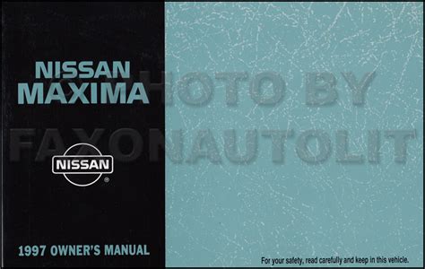 1997 nissan maxima manual Kindle Editon