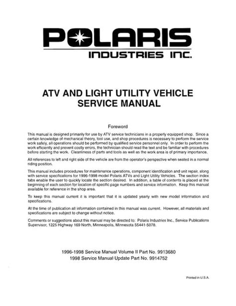 1997 polaris sportsman 500 owners manual Doc