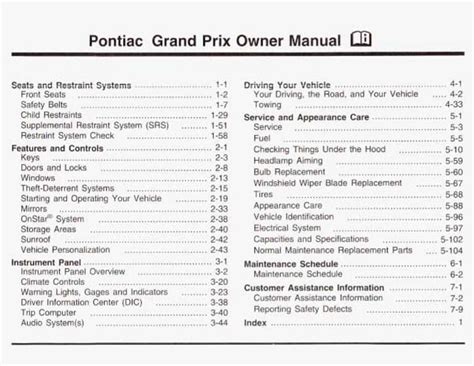 1997 pontiac grand prix owners manual Reader