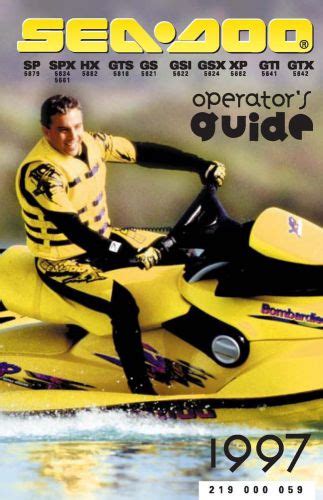 1997 seadoo gsx owners manual PDF