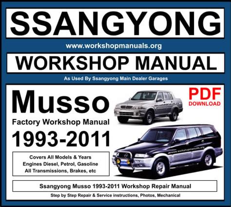 1997 ssangyong musso repair manual Doc