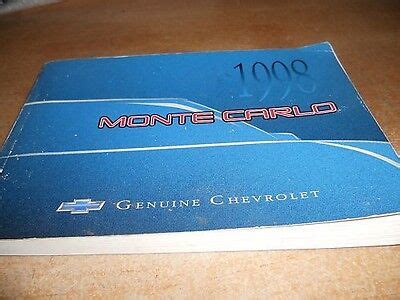 1998 Monte Carlo Owners Manual Ebook Kindle Editon