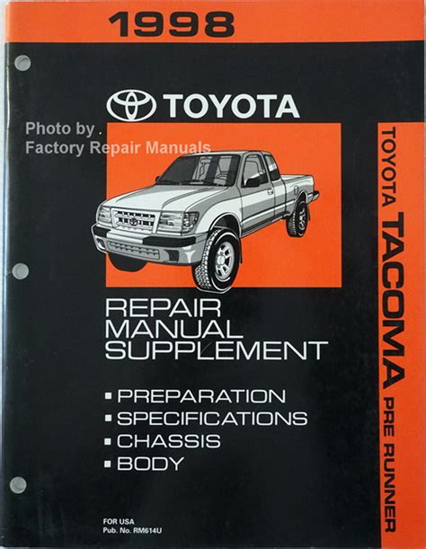 1998 Toyota Tacoma Repair Manual Ebook Reader