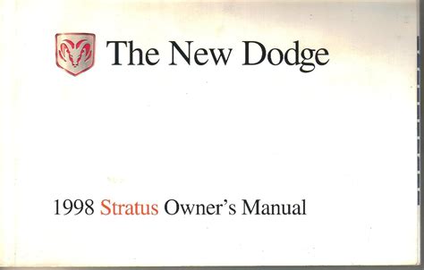 1998 dodge stratus owners manual Doc