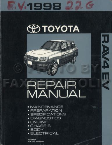 1998 rav4 coupe workshop manual Kindle Editon