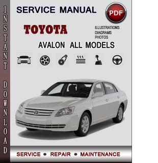 1998 toyota avalon owners manual pdf PDF