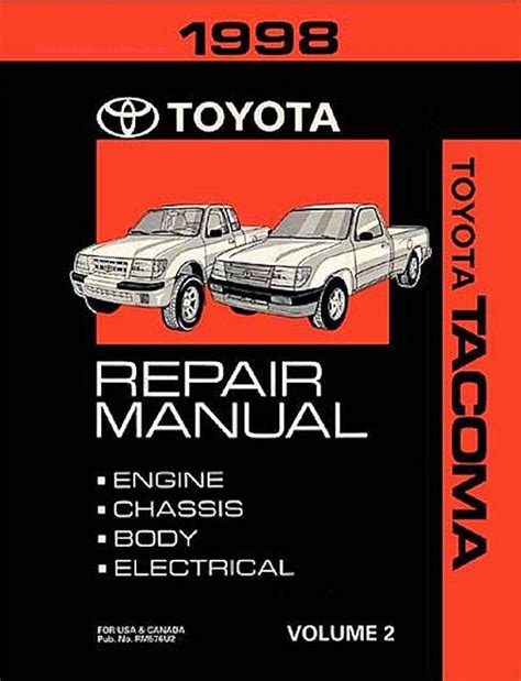 1998 toyota tacoma repair manual Kindle Editon