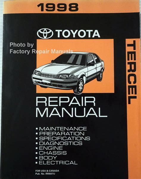 1998 toyota tercel maintenance manual Reader