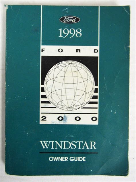 1998 windstar owners manual PDF