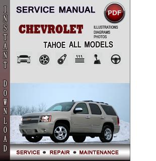 1999 Chevy Tahoe Owners Manual Ebook PDF