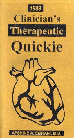 1999 Clinician's Therapeutic Quickie Kindle Editon