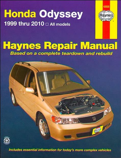 1999 HONDA ODYSSEY REPAIR MANUAL PDF Ebook Doc