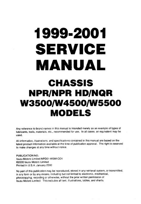 1999 isuzu npr hd service manual Doc