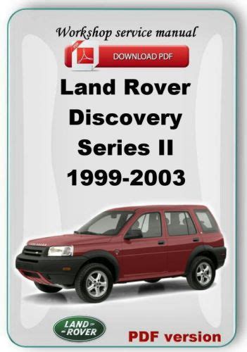 1999 land rover discovery series ii owners manual Kindle Editon