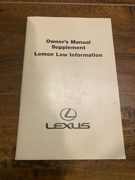 1999 lexus rx300 owners manual PDF