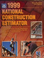 1999 national construction estimator or book and cdrom 47th or bkanddk ed Kindle Editon