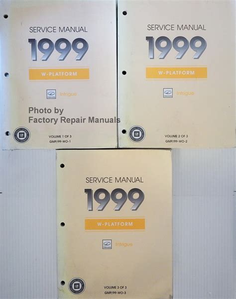 1999 oldsmobile intrigue repair manual PDF