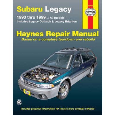 1999 subaru legacy b4 service manual Reader