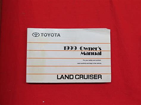 1999 toyota land cruiser owners manual Kindle Editon