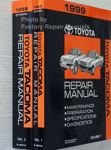 1999 toyota tacoma service manual Epub