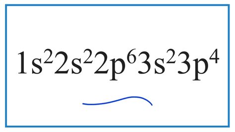 1s2 2s2 2p6 3s2 3p4: Understanding the Electronic Configuration of Nitrogen