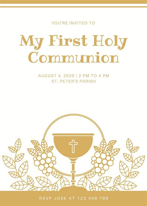1st Communion Templates