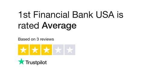 1st financial bank usa reviews