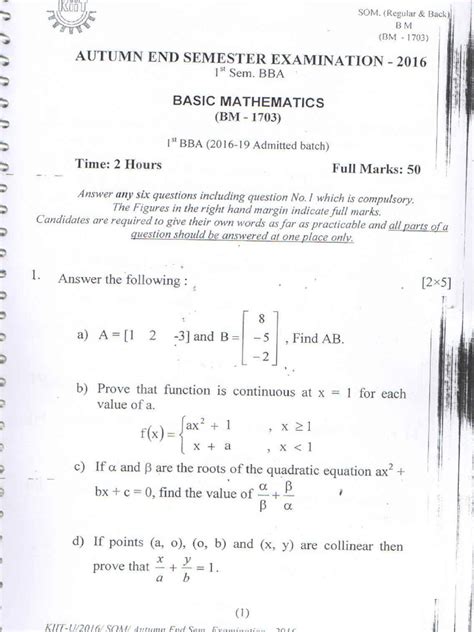 1st semester bba question answers Epub