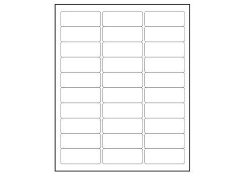 1x2 5/8 Label Template
