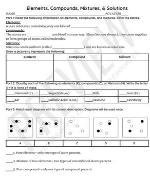 2 3 elements and compounds section review answer key Doc