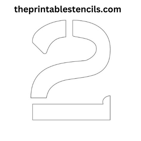 2 Inch Number Stencils Printable Free