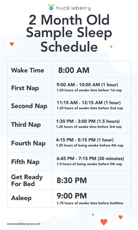 2 month old baby sleep schedule