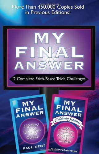 2-in-1 Bible Trivia My Final Answer My Final Answer Celebrity Edition Kindle Editon