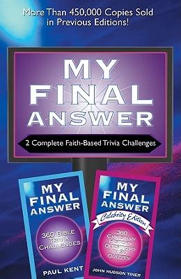 2-in-1 Bible Trivia My Final Answer My Final Answer Celebrity Edition Kindle Editon