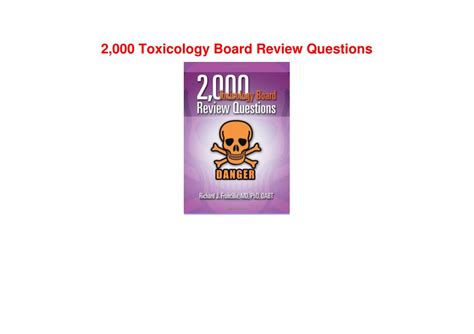 2.000.Toxicology.Board.Review.Questions Ebook Epub