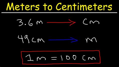 2.1 m to cm