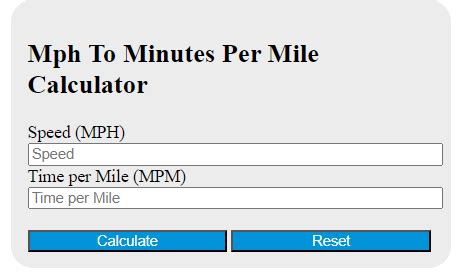 2.5 mph to minutes per mile